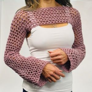 Fishnet Sleeve Shrug